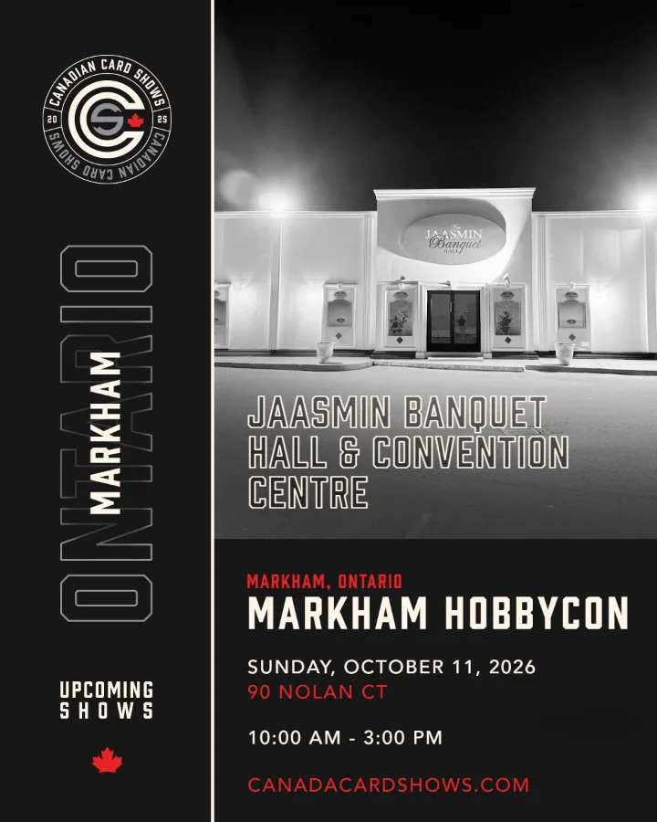 Markham HobbyCon poster: Sunday, October 11, 2026, 10:00 AM – 3:00 PM, Jaasmin Banquet Hall & Convention Centre