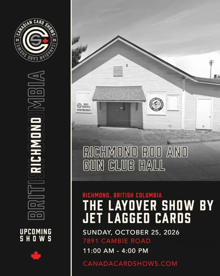 The Layover Show by Jet lagged Cards poster: Sunday, October 25, 2026, 11:00 AM – 4:00 PM, Richmond Rod and Gun Club Hall