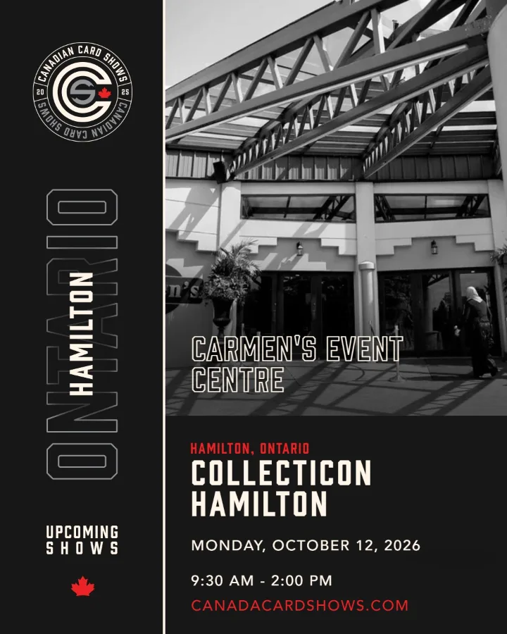 CollectiCon Hamilton poster: Monday, October 12, 2026, 9:30 AM – 2:00 PM, Carmen's Event Centre