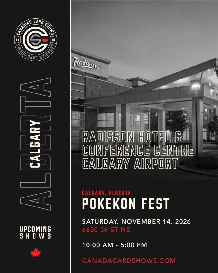 PokeKon Fest poster: Saturday, November 14, 2026, 10:00 AM – 5:00 PM, Radisson Hotel & Conference Centre Calgary Airport