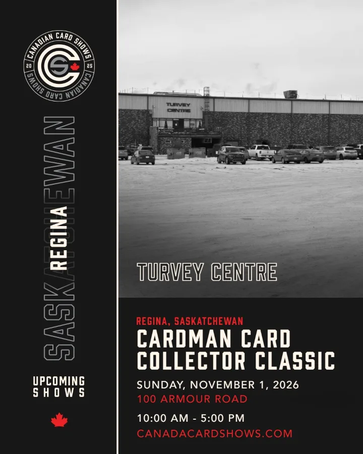 Cardman Card Collector Classic poster: Sunday, November 1, 2026, 10:00 AM – 5:00 PM, Turvey Centre